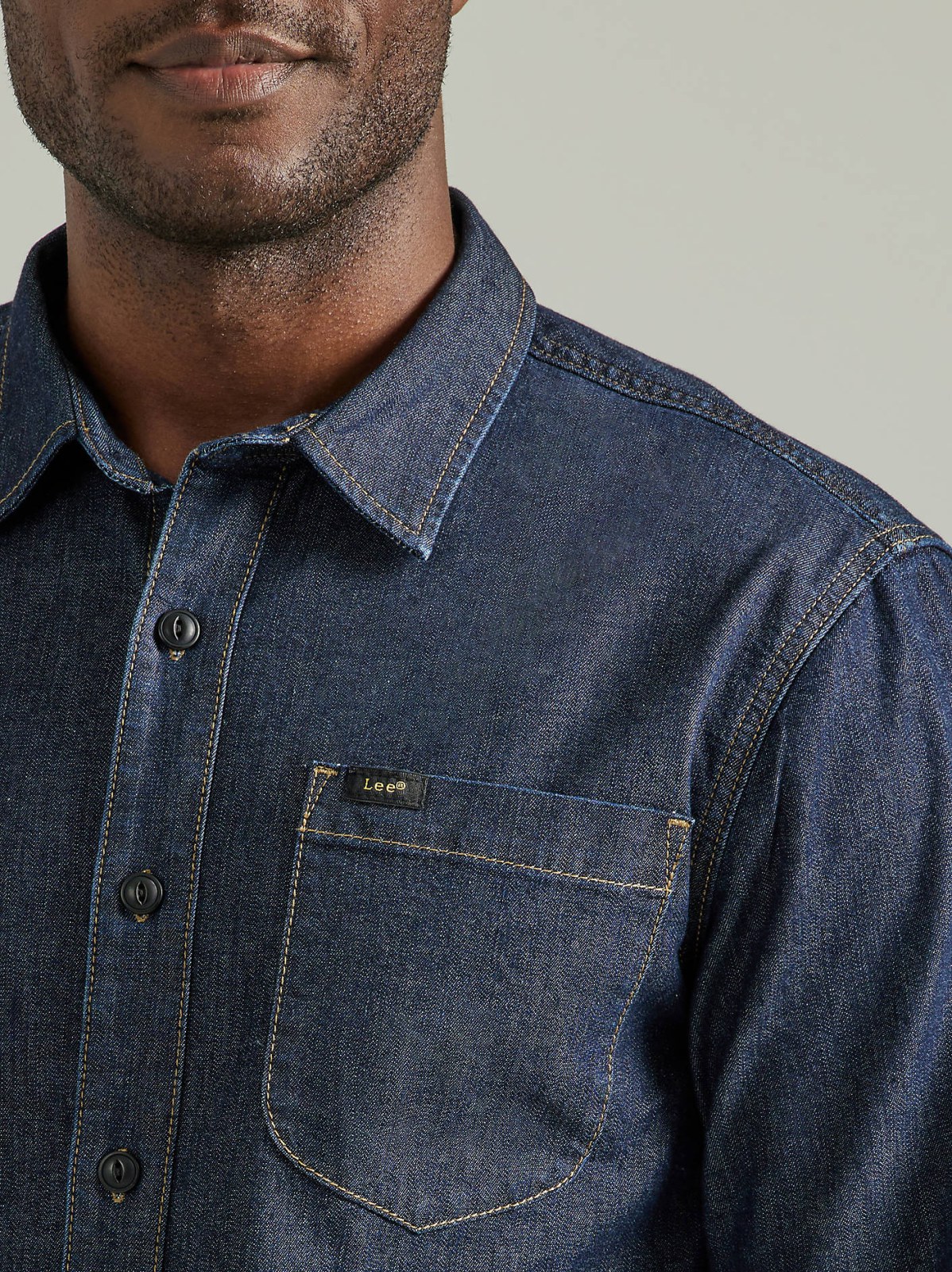 Men's Extreme Motion All Purpose Denim Button Down Shirt - view 3