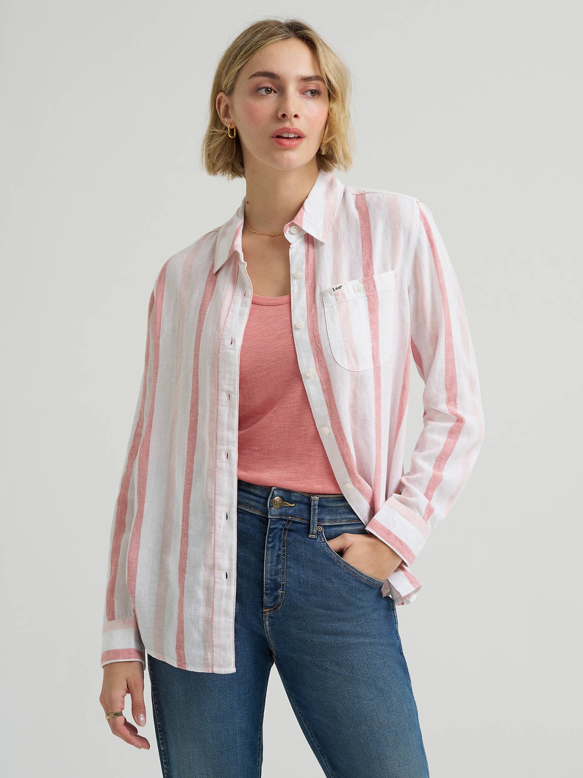 Women's All Purpose Print Button Down Shirt