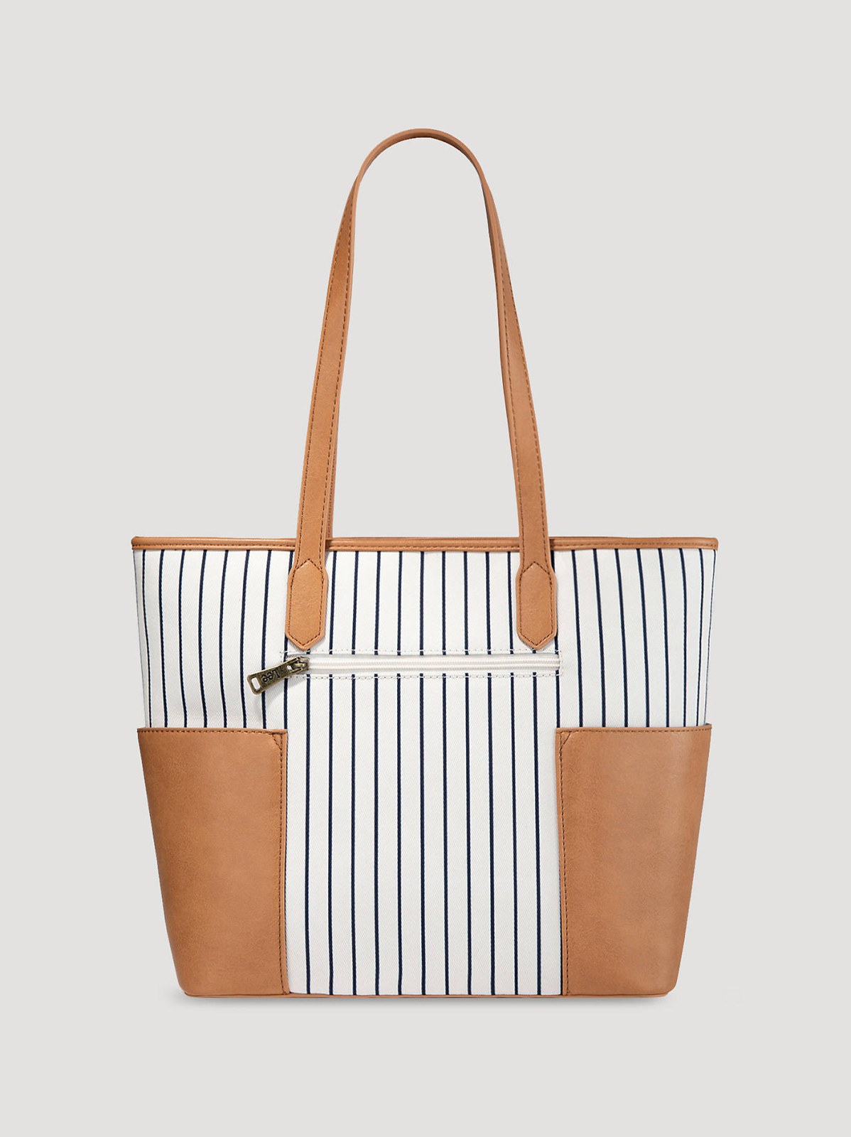Women's Stripe Logo Tote With Side Pockets - view 2