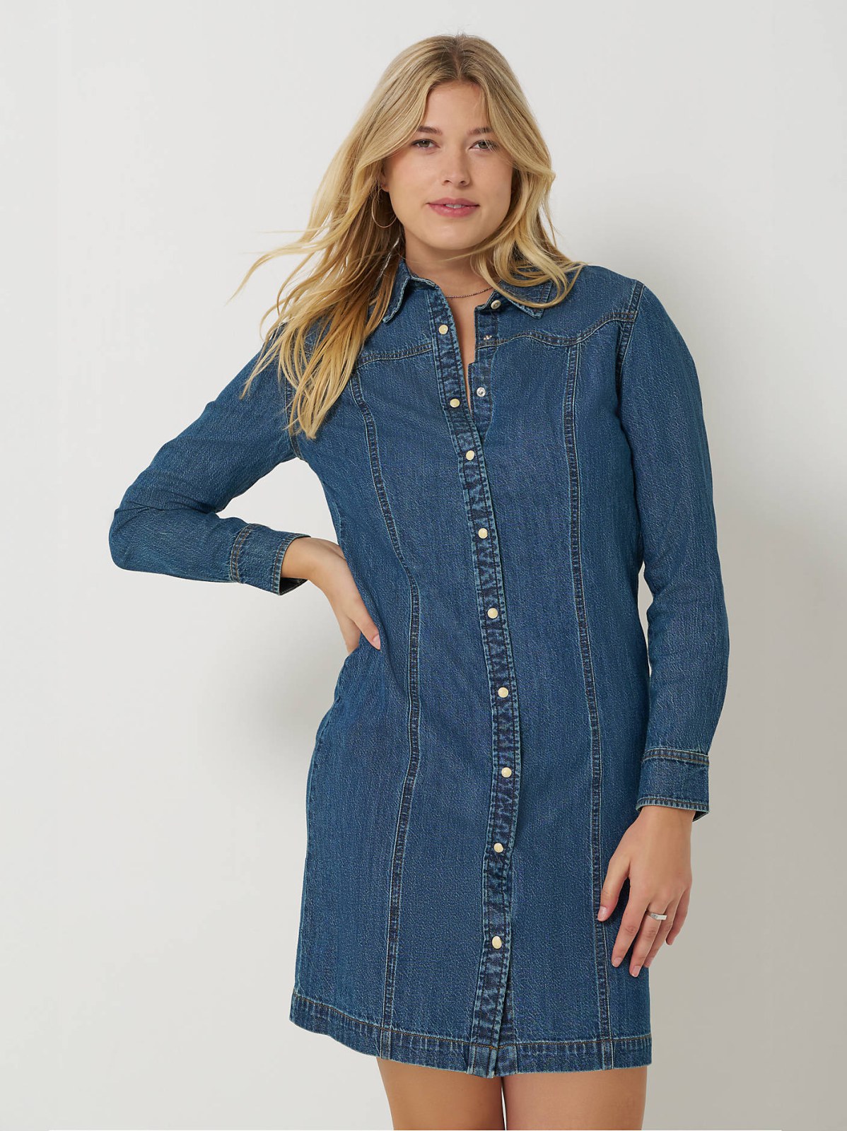 Women's Western Button Down Dress - view 2