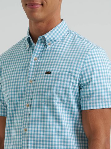 Men's One Pocket Plaid Button Down Shirt