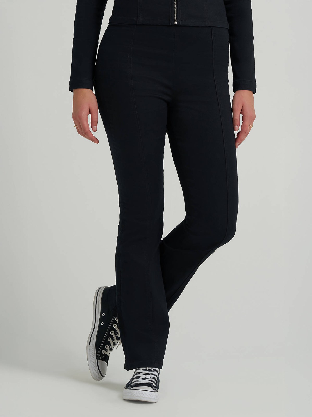 Women's High Rise Seamed Pull On Bootcut Pant - view 2