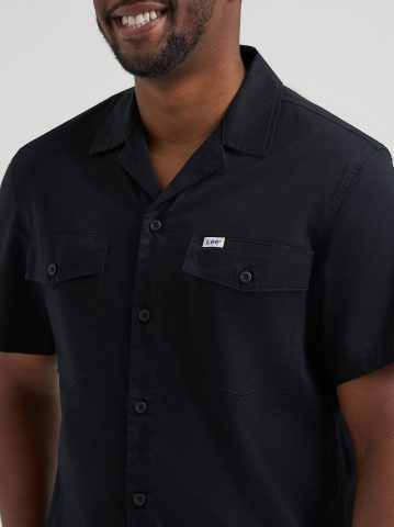 Men's Short Sleeve Relaxed Fit Button Down Workshirt