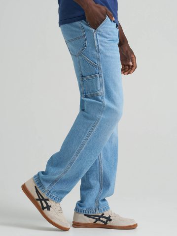Men's 100% Cotton Loose Straight Carpenter Jean