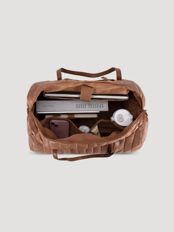 Women's Quilted Puffer Duffle Bag