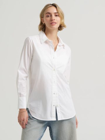 Women's Classic Pocketless Button Down Shirt Women's Classic Pocketless Button Down Shirt