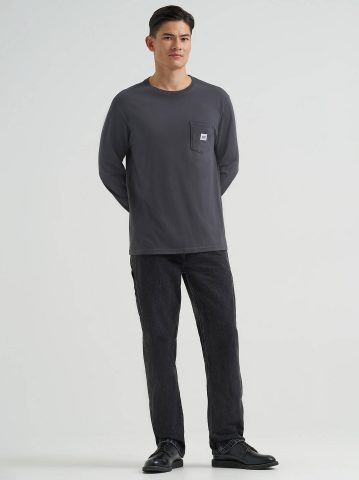 Men's Long Sleeve Workwear Pocket Tee