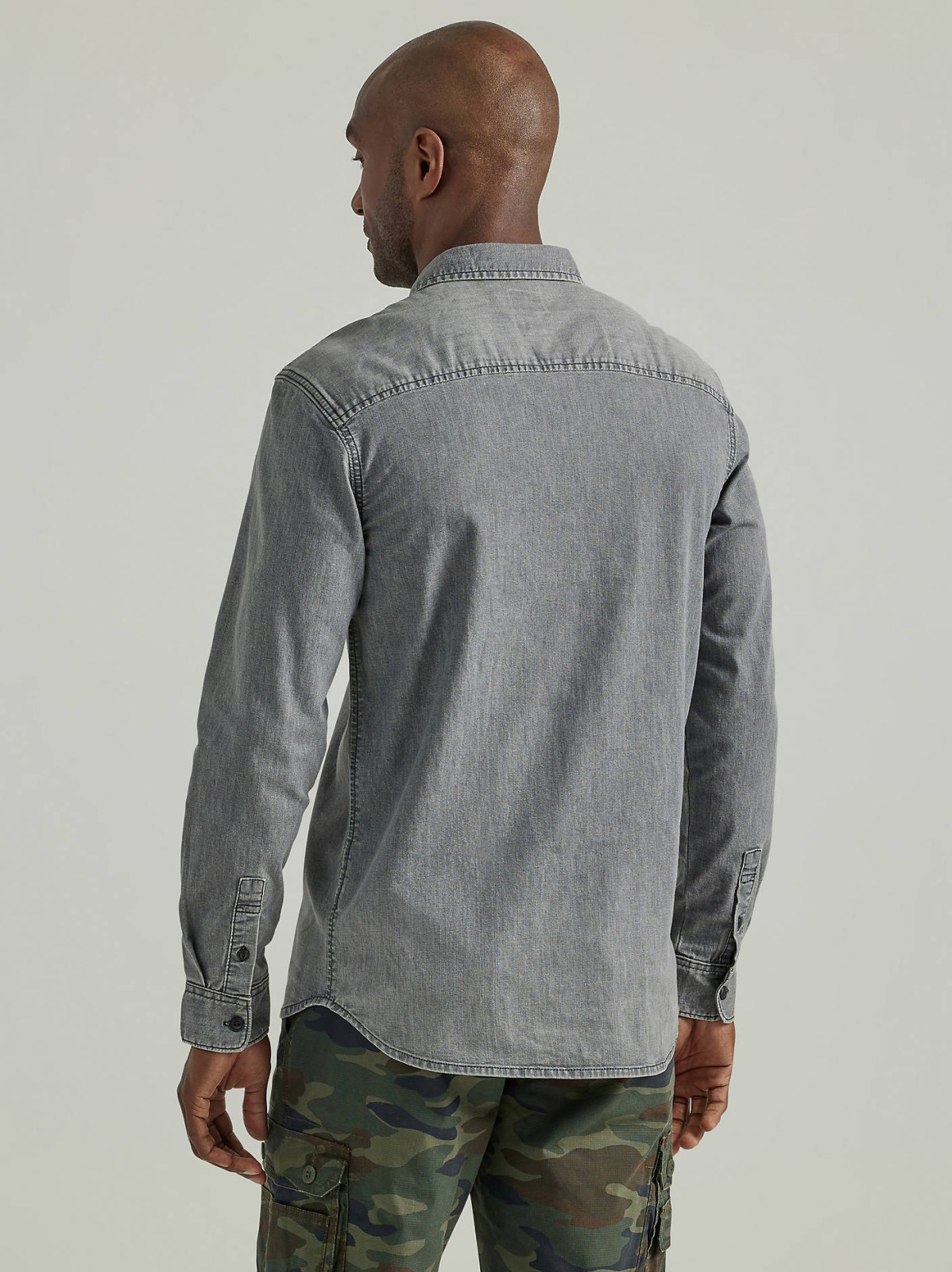 Men's Extreme Motion All Purpose Denim Button Down Shirt - view 3