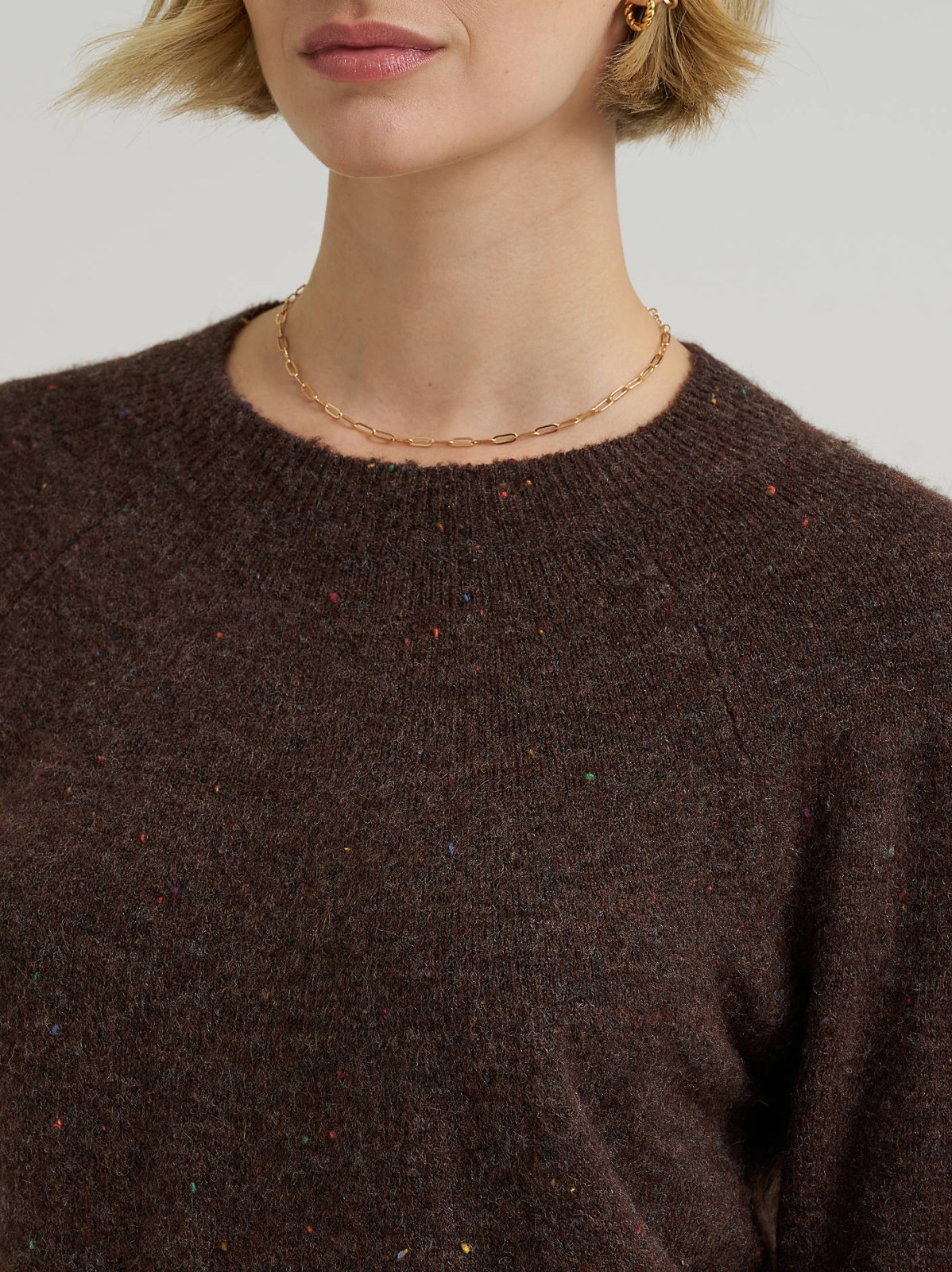 Women's Wool Blend Solid Sweater - view 3