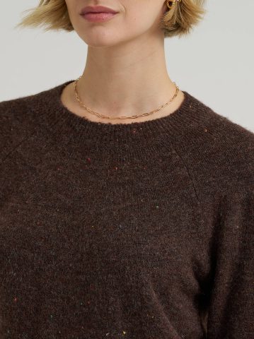 Women's Wool Blend Solid Sweater