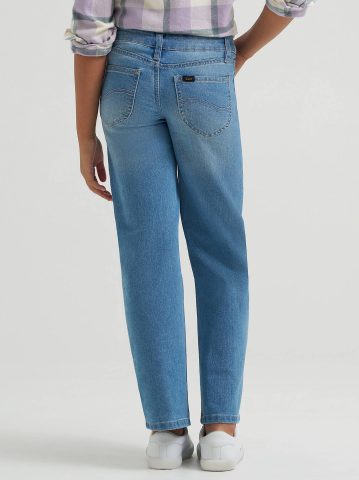 Girl's Distressed Wide Leg Jean