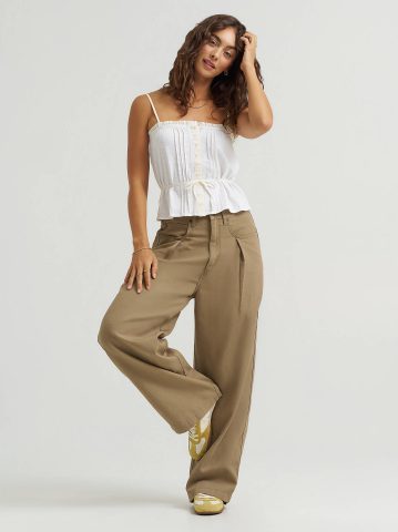 Women's Low Rise Slouch Chino Pant