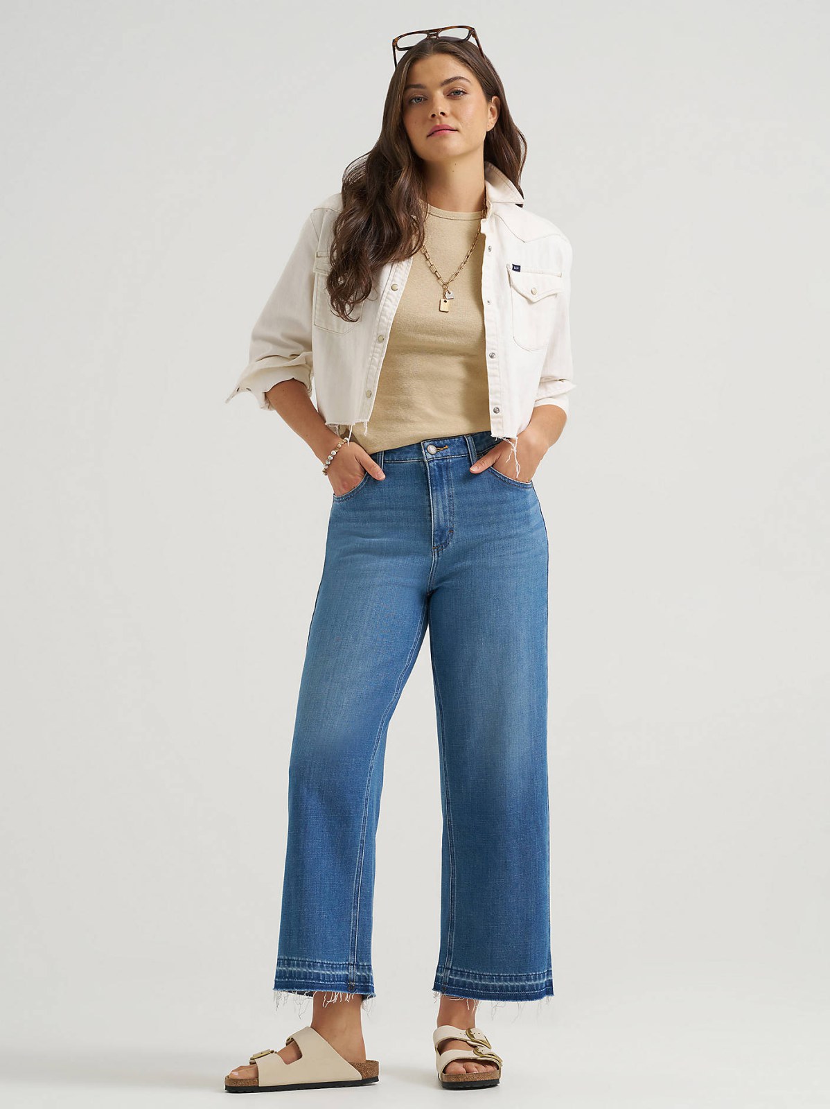 Women's Wide Leg Crop Jean