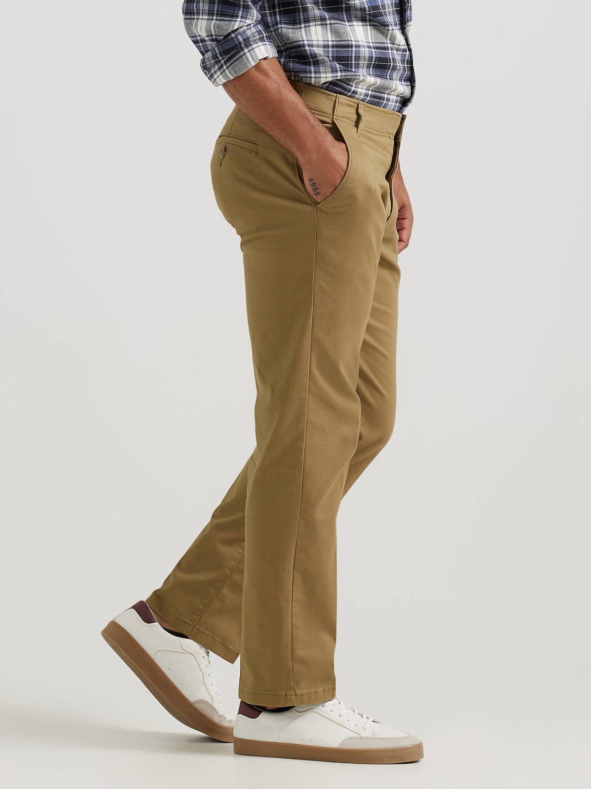 Men's Extreme Motion Flat Front Khaki Pant - view 4