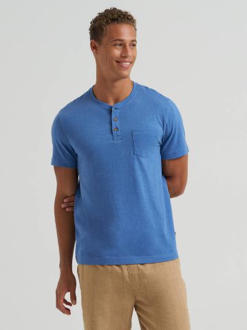Men's Short Sleeve Jersey Henley