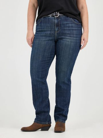 Women’s Stretch Relaxed Fit Straight Leg Jean (Plus)