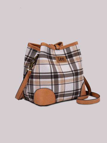 Women's Plaid Logo Handbag
