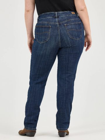 Women’s Stretch Relaxed Fit Straight Leg Jean (Plus)