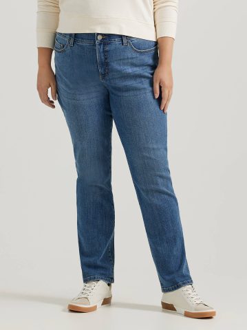 Women's Ultra Lux Comfort with Flex Motion Straight Jean (Plus)