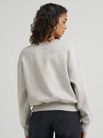 Women's Solid Crew Neck Sweatshirt