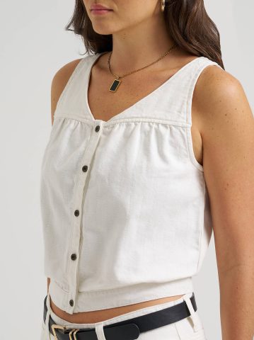 Women's V-Neck Stripe Tank Top