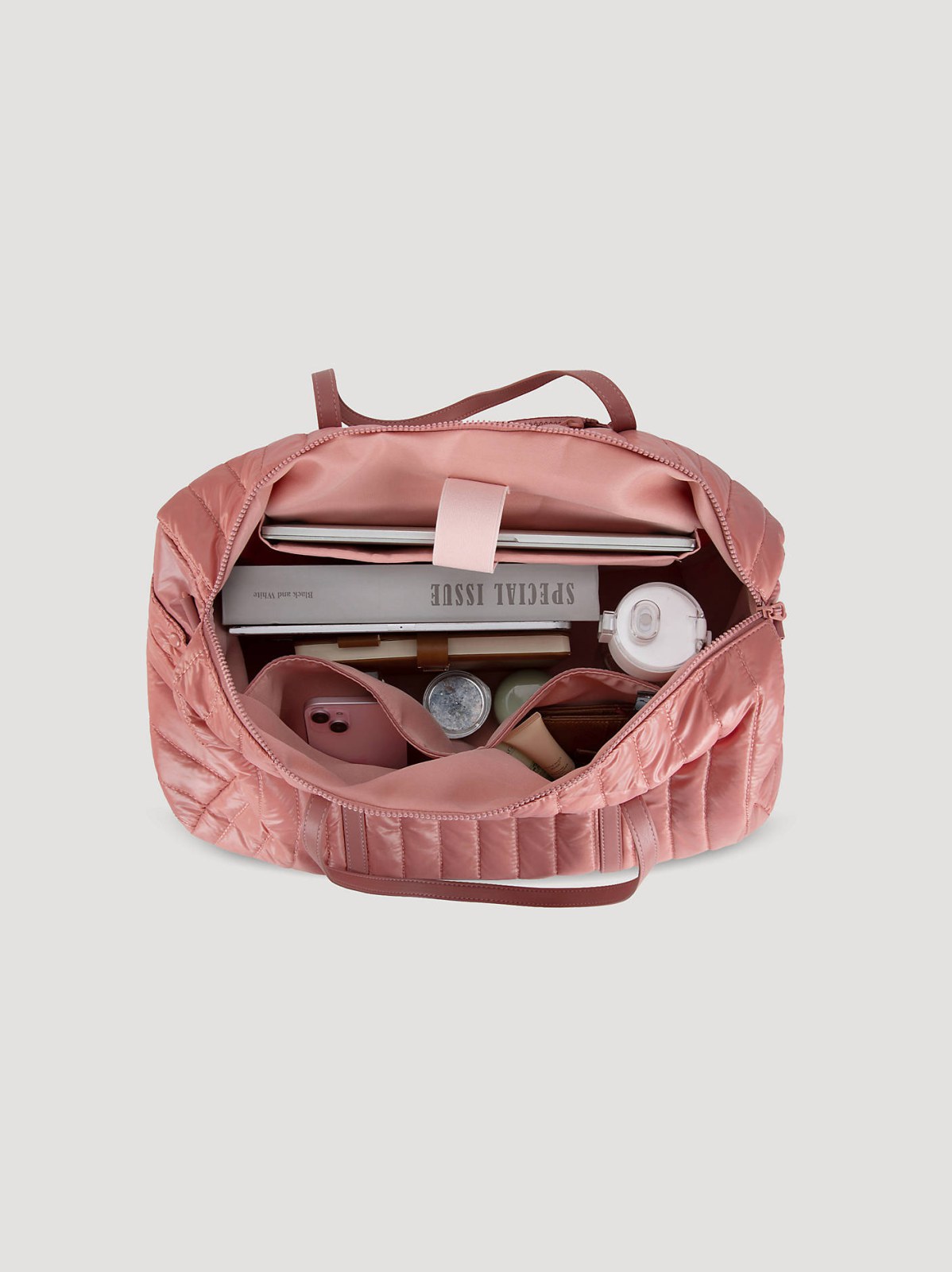 Women's Quilted Puffer Duffle Bag - view 4
