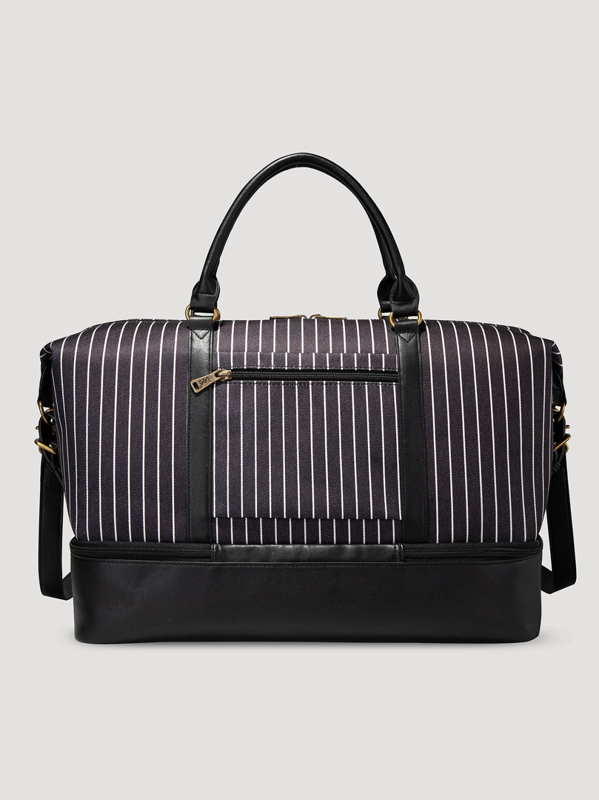 Women's Striped Denim Duffle Bag - view 2