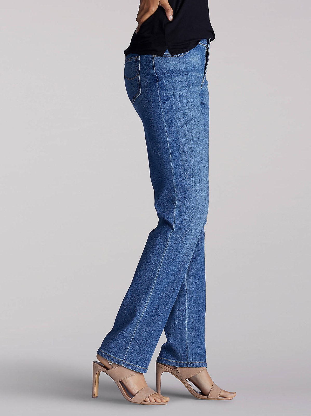 Women’s Stretch Relaxed Fit Straight Leg Jean (Petite) - view 3