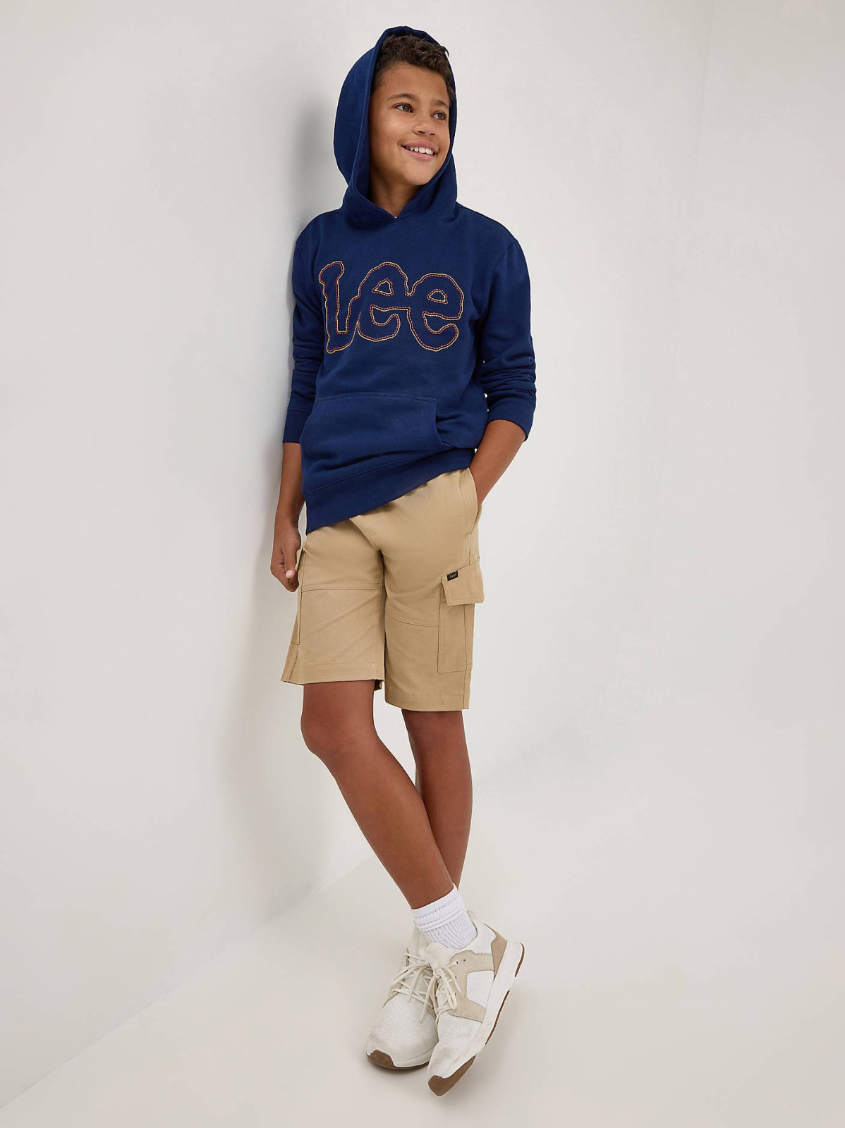 Boy's Popover Fleece Logo Hoodie - view 4
