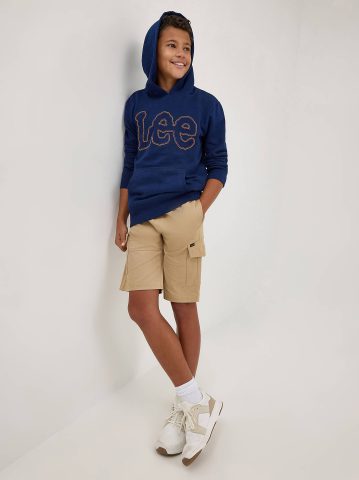 Boy's Popover Fleece Logo Hoodie