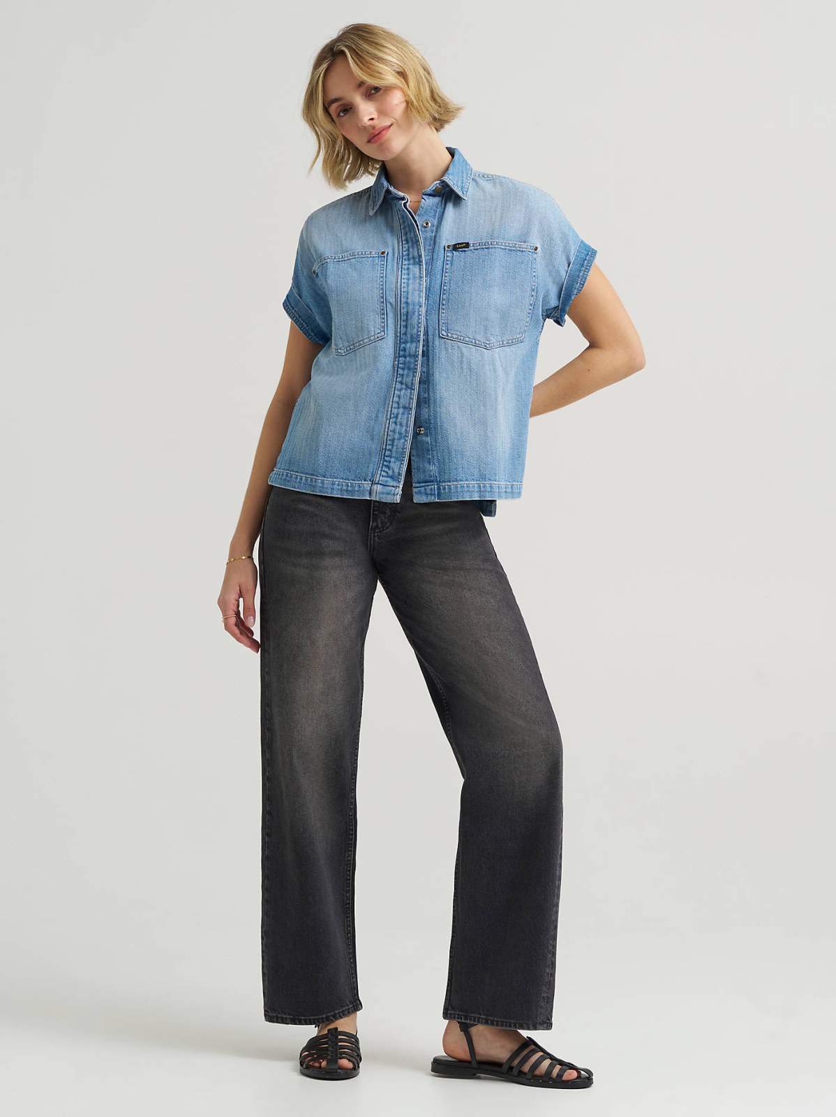 Women's Rolled Sleeve Utility Shirt - view 3