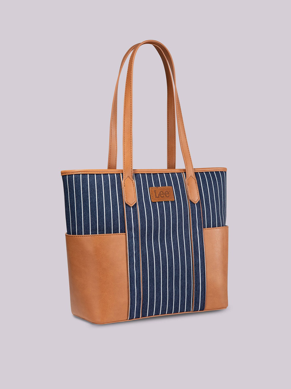 Women's Stripe Logo Tote With Side Pockets - view 4