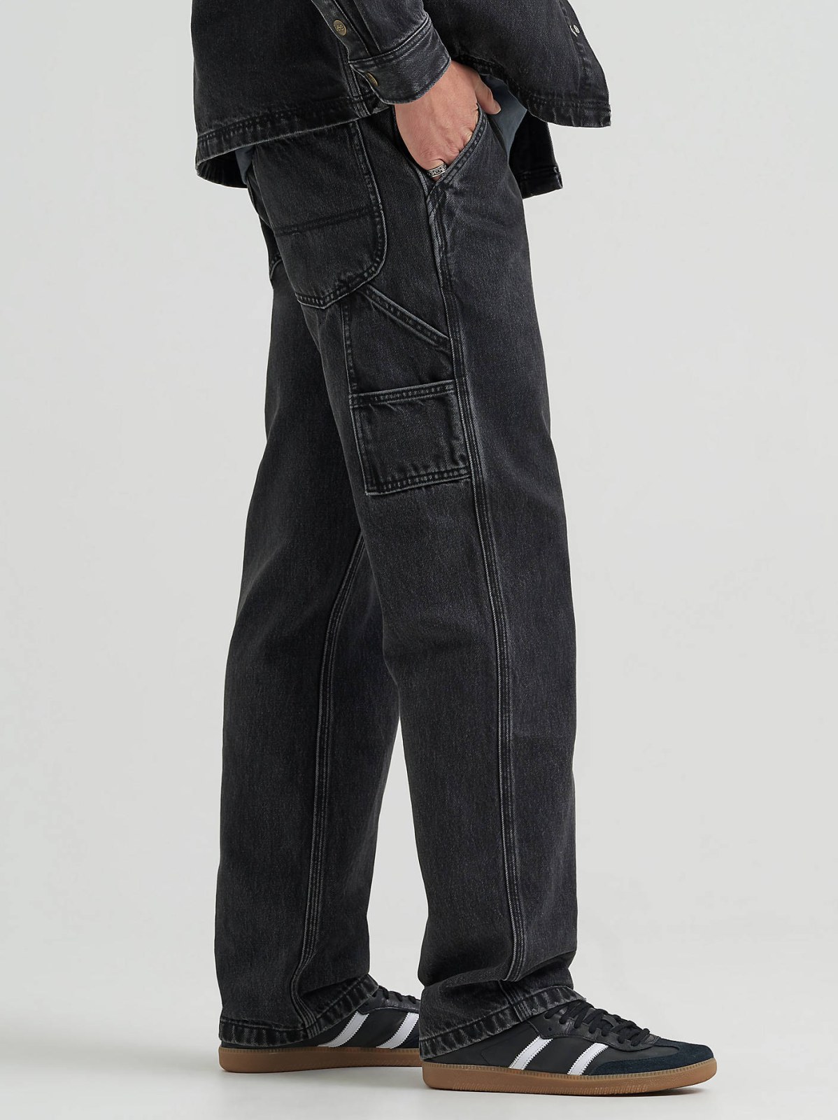 Men's 100% Cotton High Rise Loose Straight Carpenter Jean - view 4