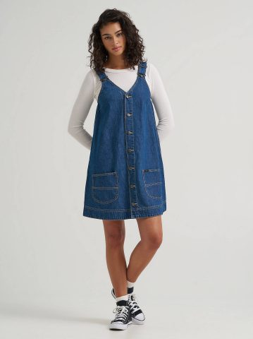 Women's Chore Overall Dress — alternate view
