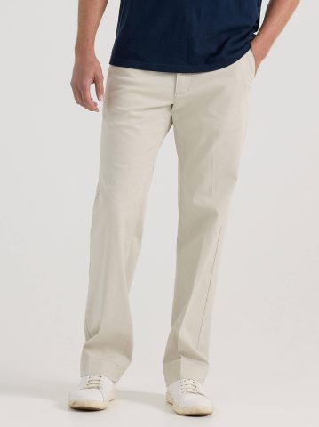 Men's Extreme Motion Flat Front Khaki Pant