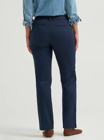 Women's Wrinkle Free Relaxed Fit Straight Leg Pant