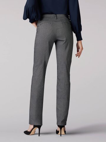 Women's Wrinkle Free Relaxed Fit Straight Leg Pant (Petite)