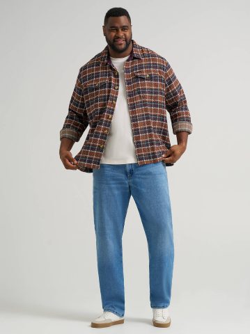 Men's Legendary Relaxed Straight Fleece Lined Jean (Big & Tall)