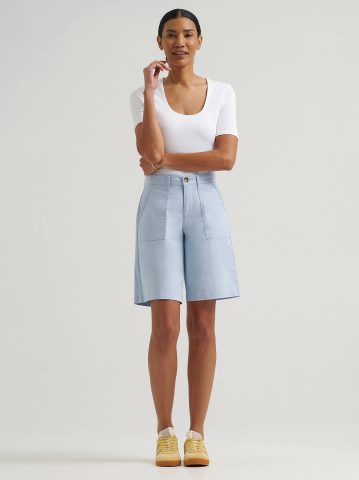 Women's Ultra Lux Comfort with Flex-To-Go Relaxed Fit Utility Bermuda