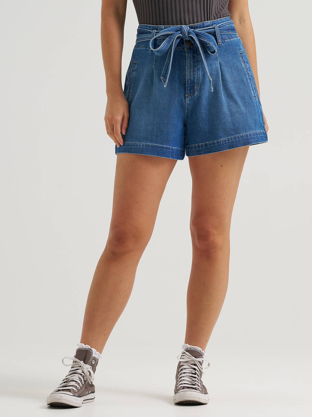 Women's High Rise Denim Bow Short - view 3