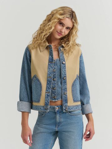 Women's Mixed Media Jacket Women's Mixed Media Jacket