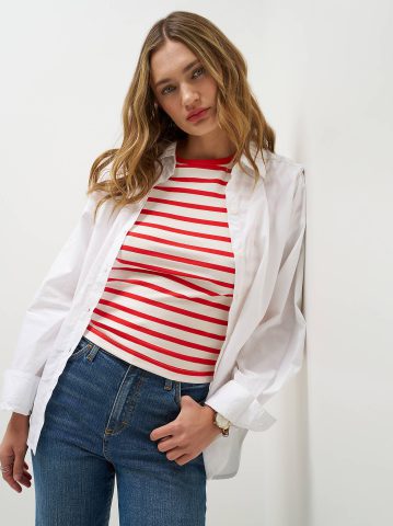Women's Lee® x Marilyn Monroe Striped Baby Tee