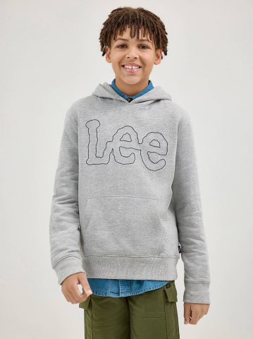 Boy's Popover Fleece Logo Hoodie