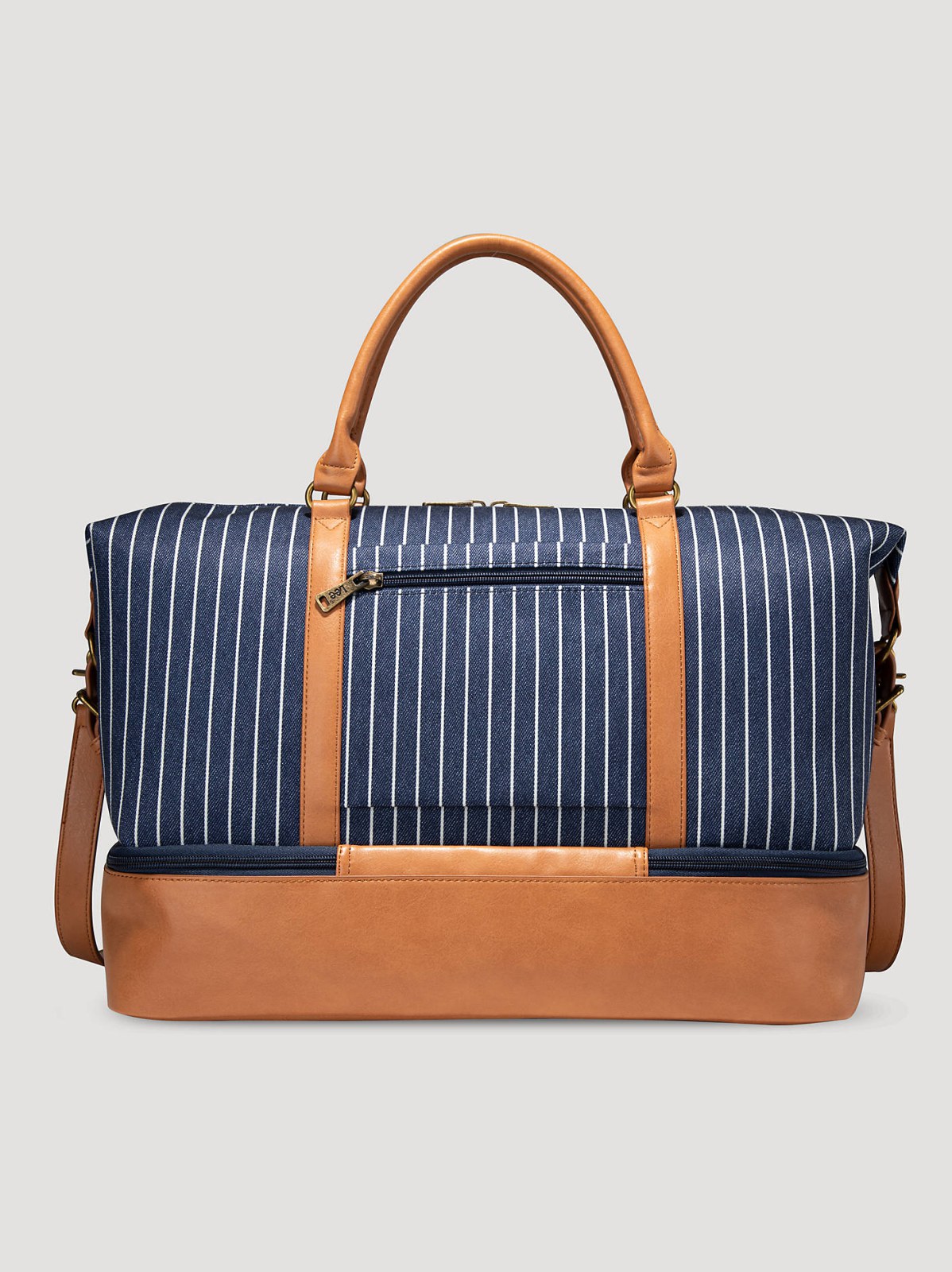 Women's Striped Denim Duffle Bag - view 2