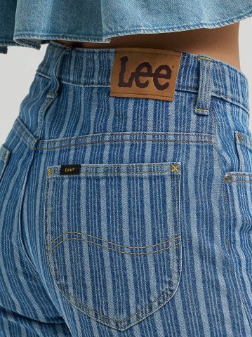 Women's Stripe Denim Short