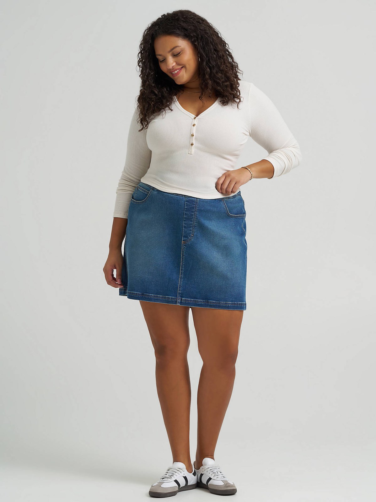 Women's Pull On Denim Skort (Plus)