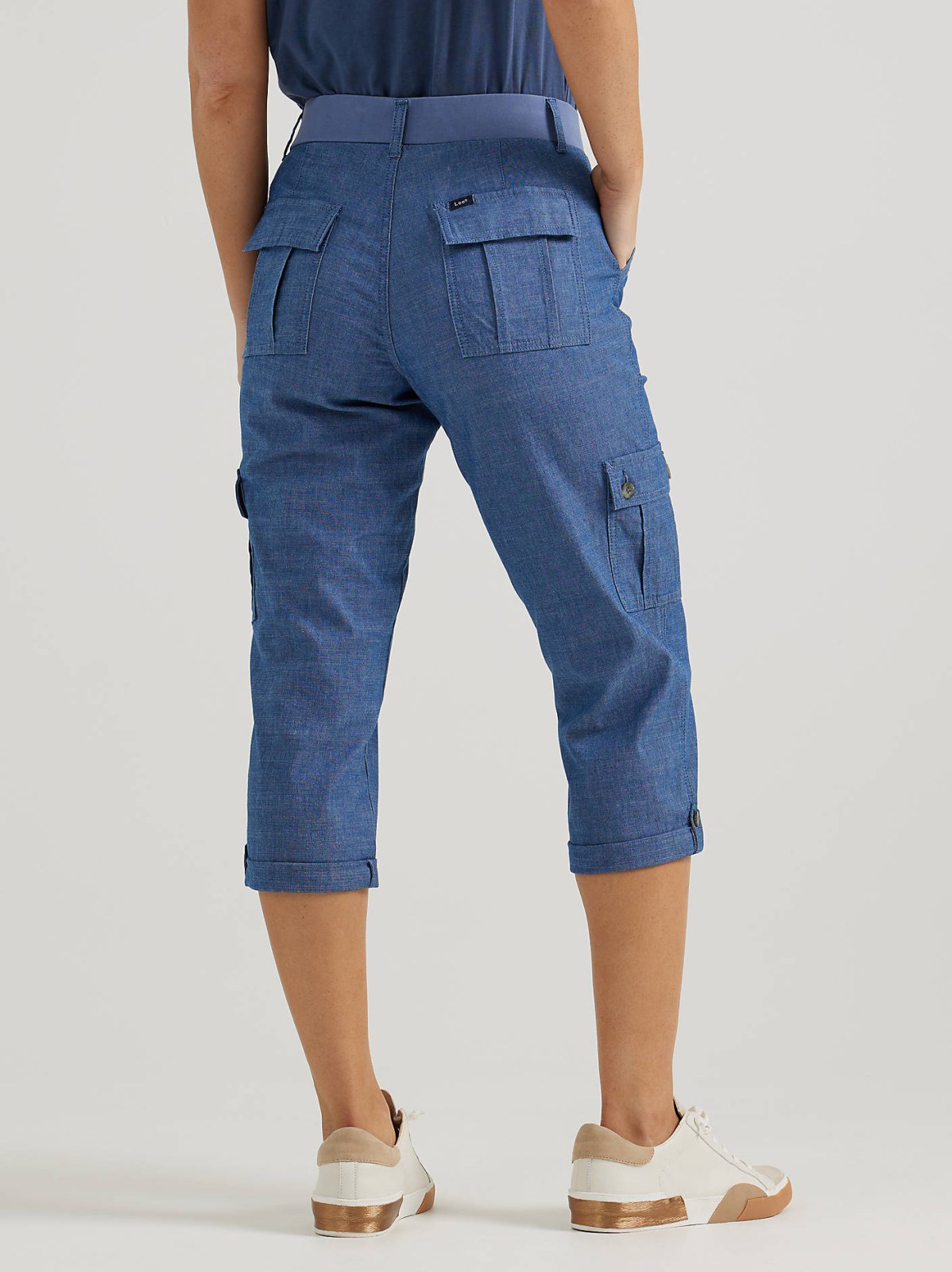 Women's Ultra Lux Comfort with Flex-to-Go Relaxed Fit Cargo Capri - view 3