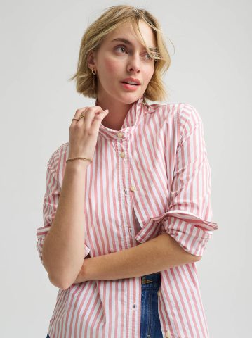 Women's Classic Pocketless Button Down Shirt