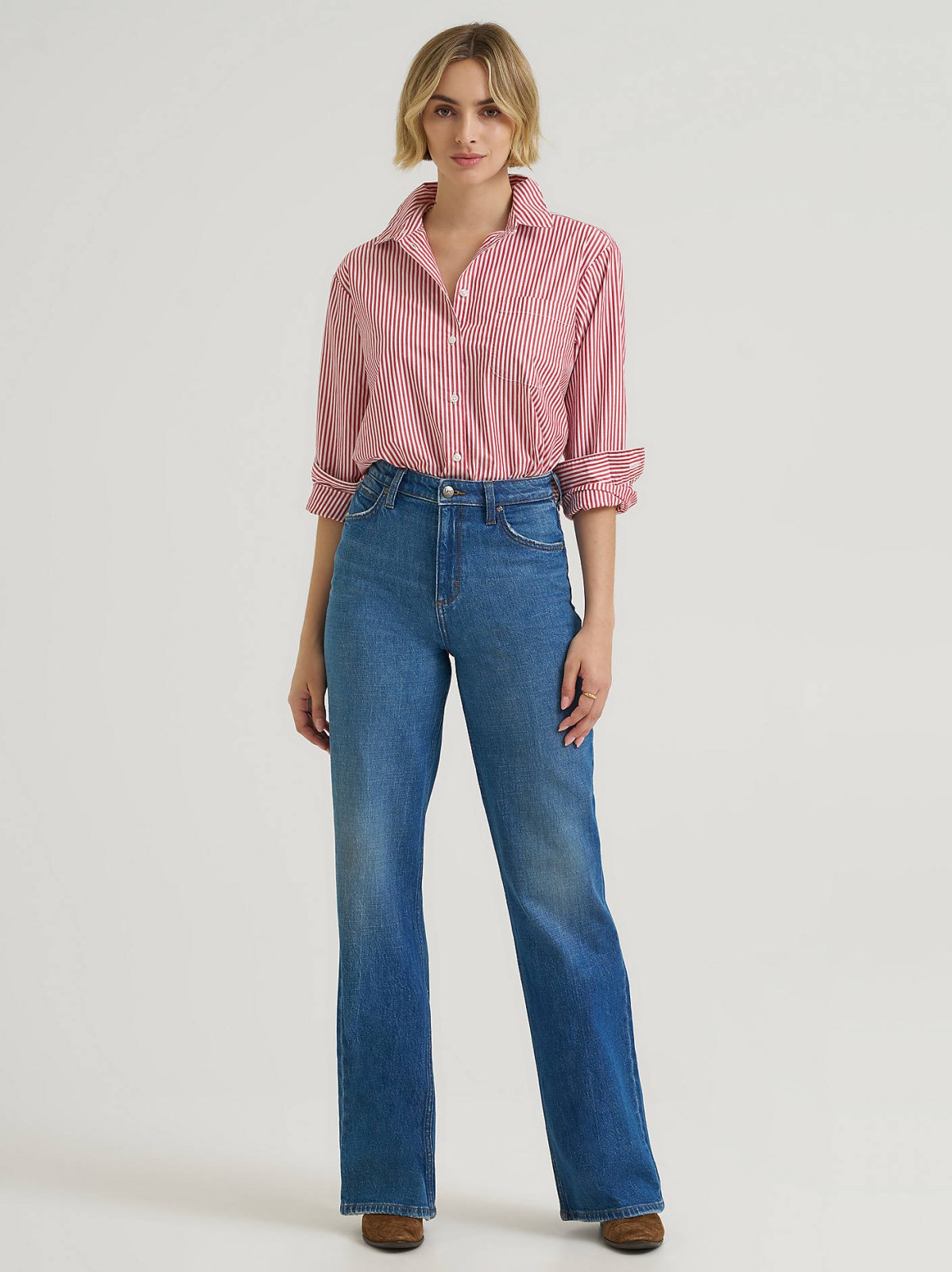 Women's Premium High Rise Retro A-Line Jean - view 5
