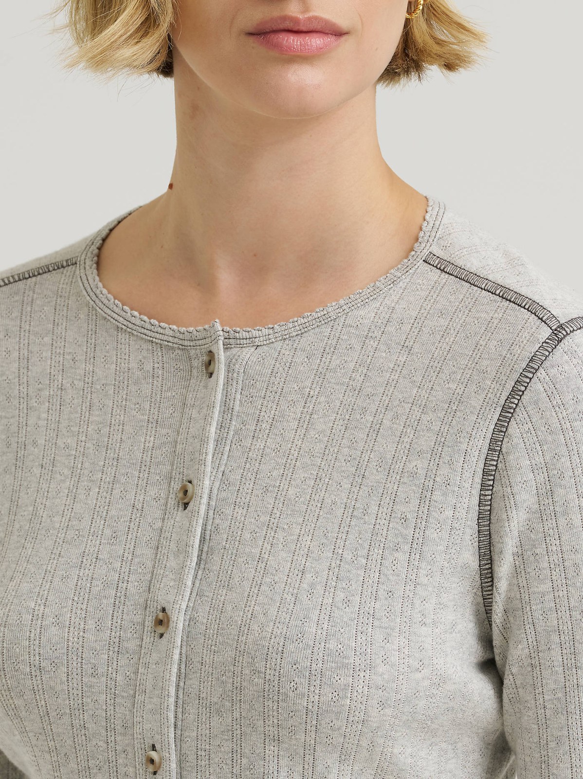Women's Pointelle Cardigan Sweater - view 5